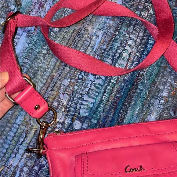 Coach Campbell Pink Leather Crossbody Bag - Picture 6 of 13